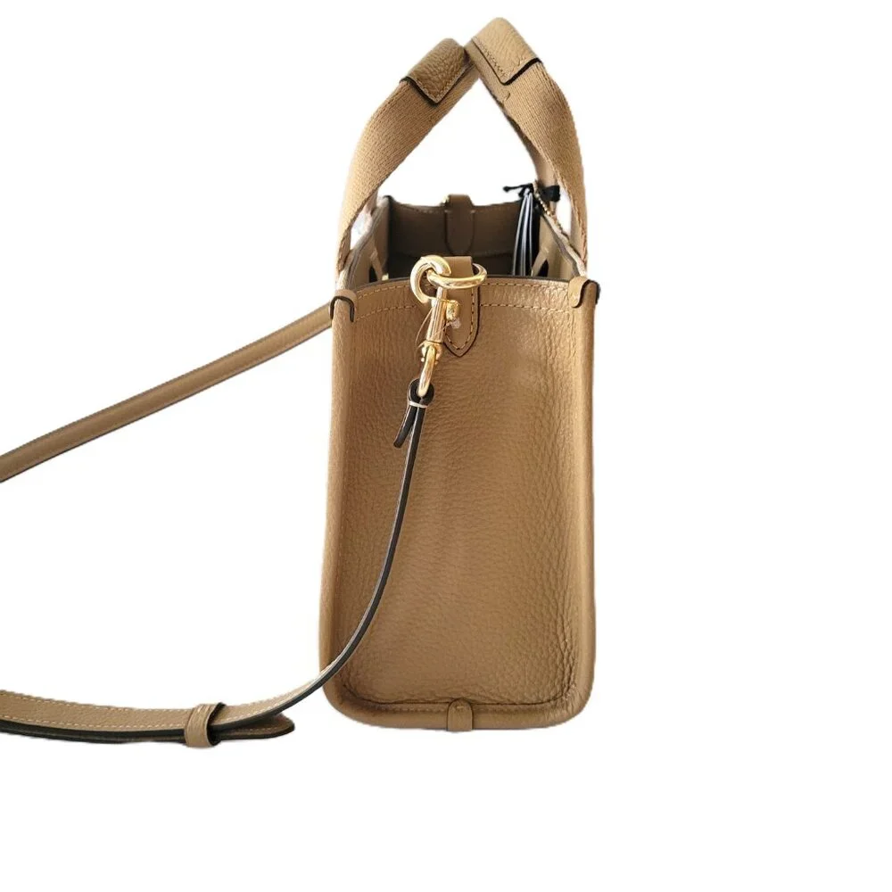 Coach CAR78 Signature Jacquard Smith Tote 24 Crossbody Handbag Light Khaki - Picture 5 of 7